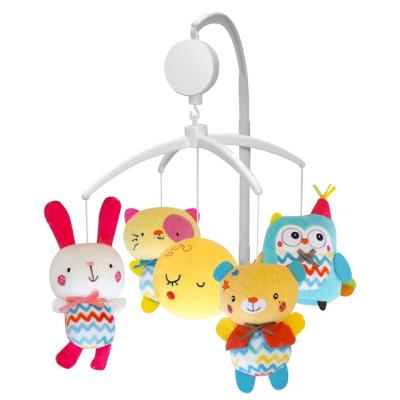 China Musical Toy Promotional Musical Soft Toy 100% Polyester Baby Mobile with Lights for sale