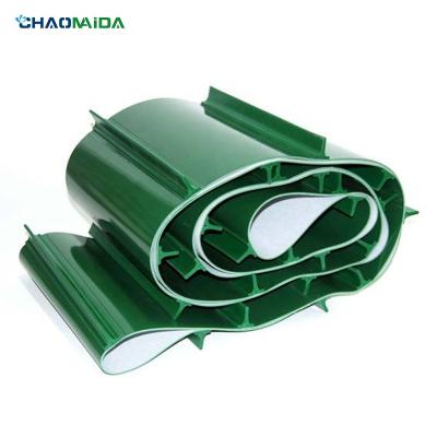 中国 Green Flat PVC Conveyor Belt For Industrial Assembly Production Line 1 Year Warranty 販売のため