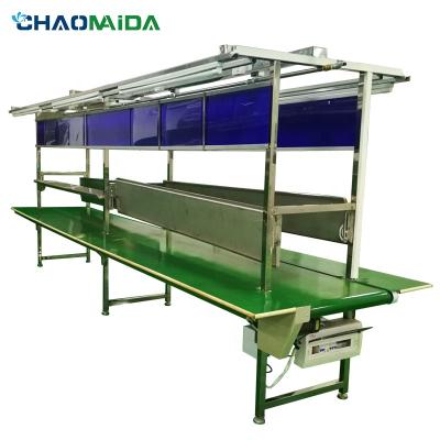 China Double belt line Material box production line with lamp holder for sale