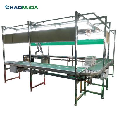 China Stainless Steel Ball Table PVC Belt Conveyor Conveyor Belt Assembly Line 220v 380v for sale