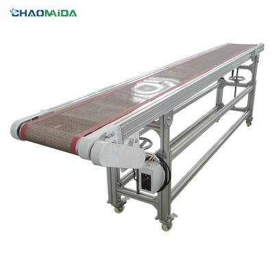 China Adjustable Speed Wire Mesh Conveyor Stainless Steel Assembly Line Conveyor Belt With Strong Heat Dissipation Te koop