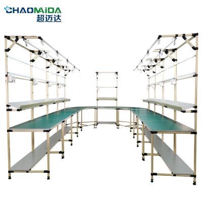 中国 Heat Resistant Assembly Line Table With Belt Conveyor 1 Year Warranty Online support 販売のため