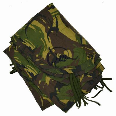 China Outer: Rip-stop nylon; Lining: Polyester Army Dutch Woodland DPM Nylon Lightweight Quilted Poncho Liner Woobie Blanket for sale