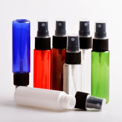 China Non Spill PET Bottle Manufacturers Variety Plastic PET Bottles With Black Water Sprayer for sale