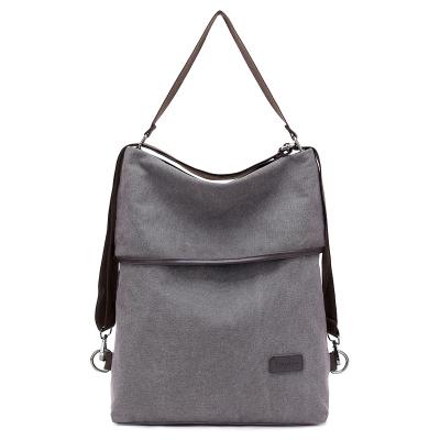 China New Arrival Stylish Use Large Capacity Hooks Canvas Three Way Detachable Backpack For Women for sale