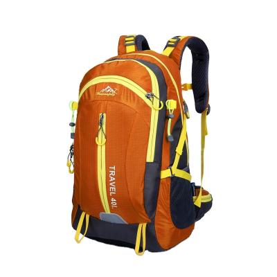 China Free Sample 40L Anti-theft Lightweight Hiking Bags Waterproof Travel Bag Nylon Outdoor Backpack For Women And Men for sale