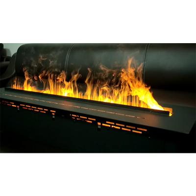 China Modern Fireplace Water 3D Steam Electric and Steam Fireplaces Insert 7 LED Flame Colors 1000mm for sale