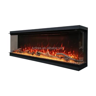 China Modern 50 Inch 1270mm Chimney Electric Heater, 7 COLORS Flames, 1500w/2000w/3000w Insert Heater for sale