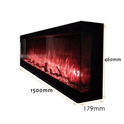 China Modern 80 Inch 2000mm Chimney Electric Heater, 7 COLORS Flames, 1500w/2000w/3000w Insert Heater for sale