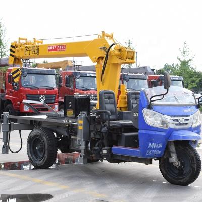 China TRUCK CRANE STSQ3D 3 Ton Mini Tricycle Crane Small Tractor Crane for sale