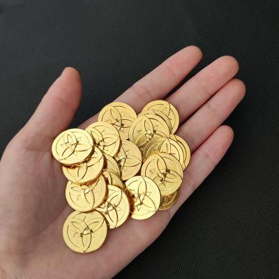 China Europe WoWei Morra Monster Drops Treasure Chest Game Alloy Challenge Invent Metal Game Gold Coin For Metal Crafts for sale