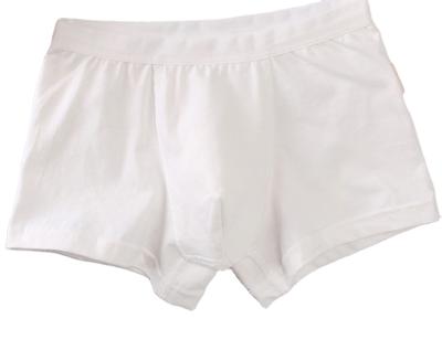 China Wholesale White Cotton Underwear White Kids Boy's Breathable Boxer Shorts for sale