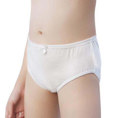 China Wholesale Breathable White White Cotton Bow Underwear Kids Girls Bow Briefs Shorts for sale