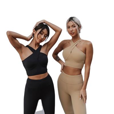 China 2021 Breathable High Quality Custom Yoga Leggings Set Padded Breathable One Piece Yoga Jumpsuit for sale