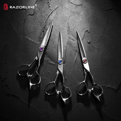 China Razorline AK26 Scissors 440C Japanese Steel Hair Shears 2020 Newest Selling Hot Professional Right Handed Christmas Gift for sale