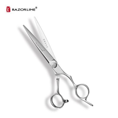 China Hot Selling Professional Razorline AK23 Japan 440C Steel 7 Inch Barber Hair Scissors Right Handed Scissors for sale