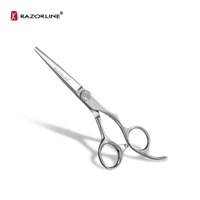 China SUS 440C Barber Shears 2021 Wholesale New Razorline CK72 Hair Scissors Right Handed Style Hair Cutting Scissors for sale