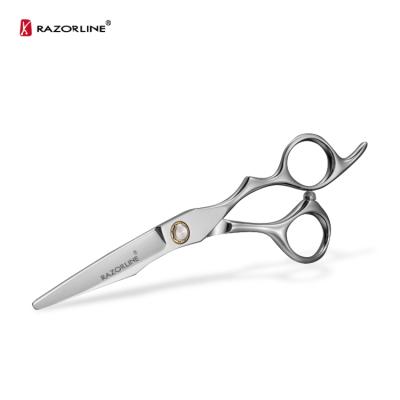 China Straight Handed Scissors Japanese Hair Cutting 440c Stainless Steel Barbar Scissors for sale