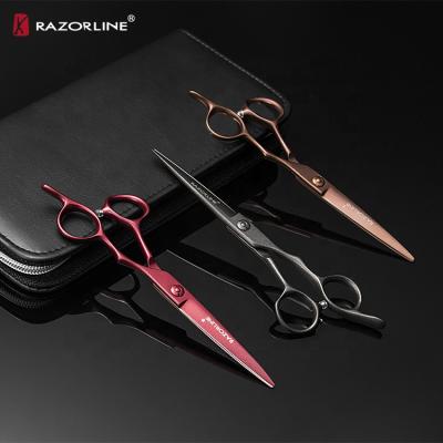 China HAIR Scissors High Quality HAIRDRESSER Customized Logo Kit Barber Hair Cutting Scissors for sale