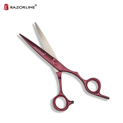 China 2019 New RAZORLINE AK23 Scissors Professional Color SUS440C Stainless Steel Hair Scissors Right Handed for sale