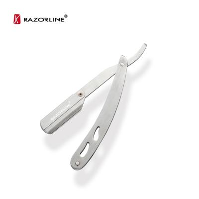 China Hot Selling Silver Adjustable Razor Single Blade Razorline H7SR Safety Face Foldable Barber Razor for sale