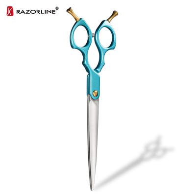 China 2019 New Japan 440C Steel Durable Razorline 2019 New Series NPK41 Super High Quality Super Lightweight Aluminum Handle Pet Scissors Set For Dogs for sale