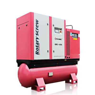 China Lubricated 15HP 11Kw 16Bar Integrated Rotary Type Screw Air Compressor For Fiber Laser Cutting Machine for sale