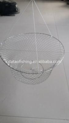 China Foldable Fish Metal Wire Mesh Fish Basket for sale