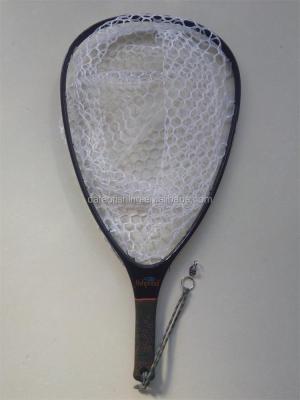 China Large Size Multifilament Carbon Landing Net With PVC Net Bag for sale