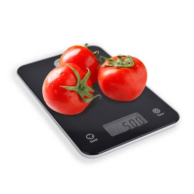 China Kitchen Food Weighing Multifunctional Waterproof Tempered Glass Digital Food Kitchen Scale for sale