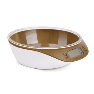 China Weighing Dog Food Making Customized 5KG 0.1G Multifunctional Slow Feeder Dog Bowl Scale For Pet Feeding for sale