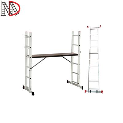 China Folding Ladders Folding Ladder Aluminum Scaffolding With Wheels for sale