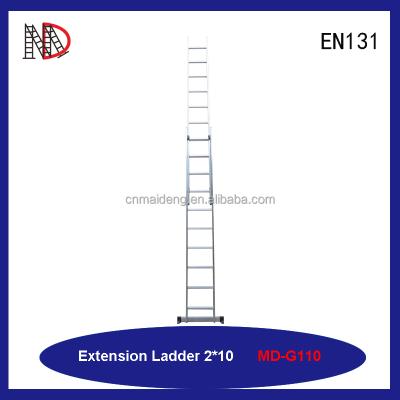 China Aluminum Folding Ladders Ladder Extension Ladder Capacity 300-Pound, 20-Feet for sale