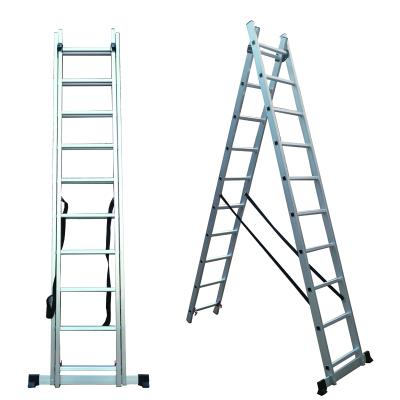 China Folding Ladders 24 Steps Combination Aluminum Ladder A Frame Ladder Folding Hunting Ladder Aluminum Bracket for sale