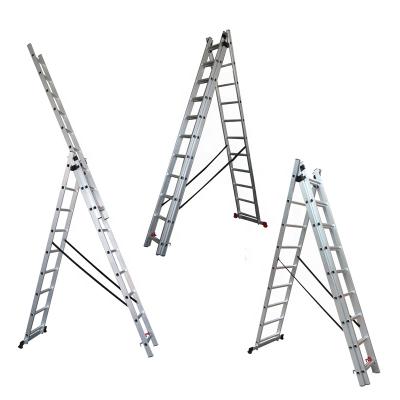 China Saudi Arabia Hot Sales Folding Ladders Aluminum Combination Ladder With CE for sale