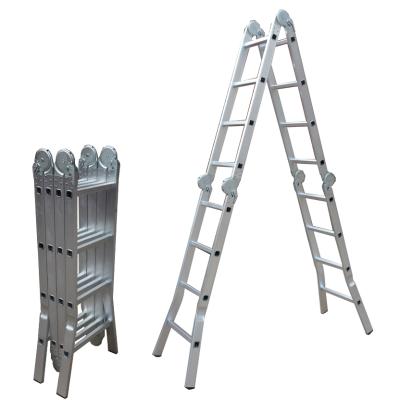 China Folding Ladders EN131 Certificate Aluminum Universal Foldable Step Ladder for sale