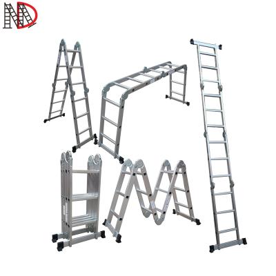 China Multifunctional Aluminum Folding Ladders 4x2 4x3 4x4 4x5 4x6 Folding Step Ladders for sale