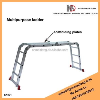 China Folding Ladders Multi Purpose Ladder With Scaffolding Plates for sale