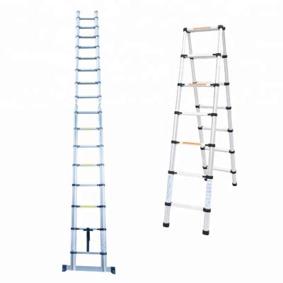 China Folding Ladders 5m A Type Aluminum Telescopic Ladders With EN131 for sale