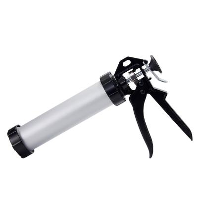 China Aluminum body aluminum handle 360 ​​degree rotation factory price caulking gun,silicone glass glue gun hot sale for sale