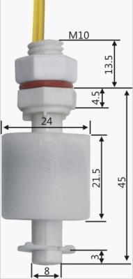 China vertical installation float level switch, ideal for water for sale