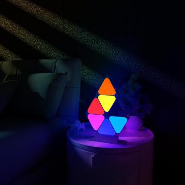 China 16 Million RGB Color Contemporary Dimmable Alexa Google Assistant Smart LED Quantum Panel Light With Physical Controller For Gaming Room for sale