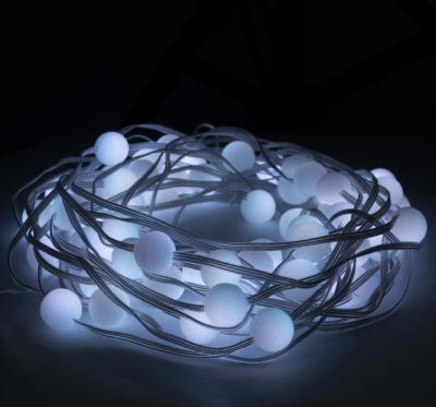 China Contemporary Waterproof IP44 RGBIC DIY Mapping Function Smart LED Globe Ball String Fairy Lights with Adapter for Outdoor Balls Decor for sale