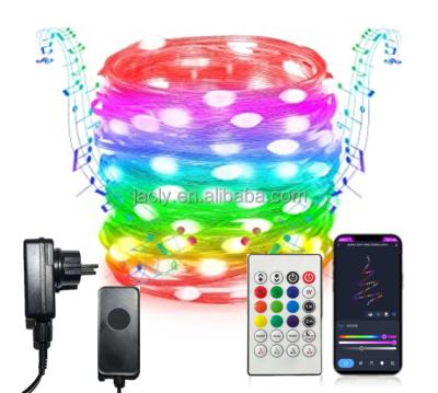 China Contemporary Outdoor Waterproof IP44 10m Chasing RGBIC Smart APP Control String Fairy Lights with Plug for Christmas Tree for sale