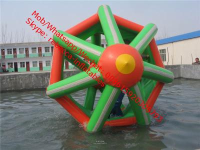 China Inflatable Water Roller with Colourful Cable Loop for Kids and Adults hydro bronc roller for sale