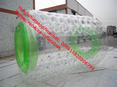 China inflatable water roller with 1.0mm PVC or TPU , Fluorescence inflatable roller for sale