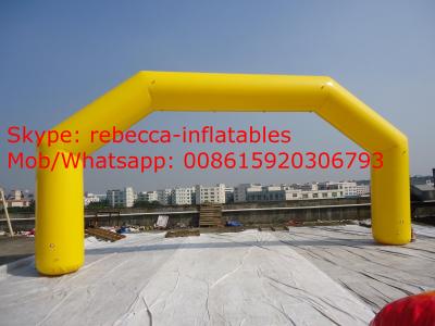 China 12m Giant yellow color inflatable arch cheap inflatable arch for sale for sale