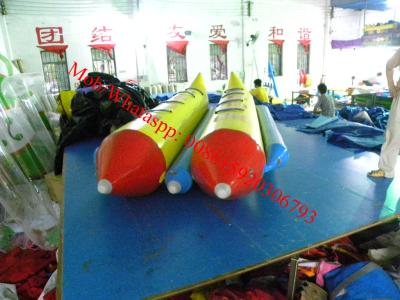 China Double line 8 sits / person inflatable water banana boat inflatable banana boat for sale for sale