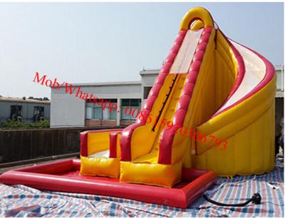 China hippo inflatable water slide portable water slide bounce round water slide for sale