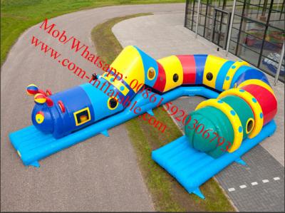 China Inflatable caterpillar obstacle course for sale